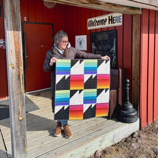 The Falcon Ridge Quilt: Rainbow Version
