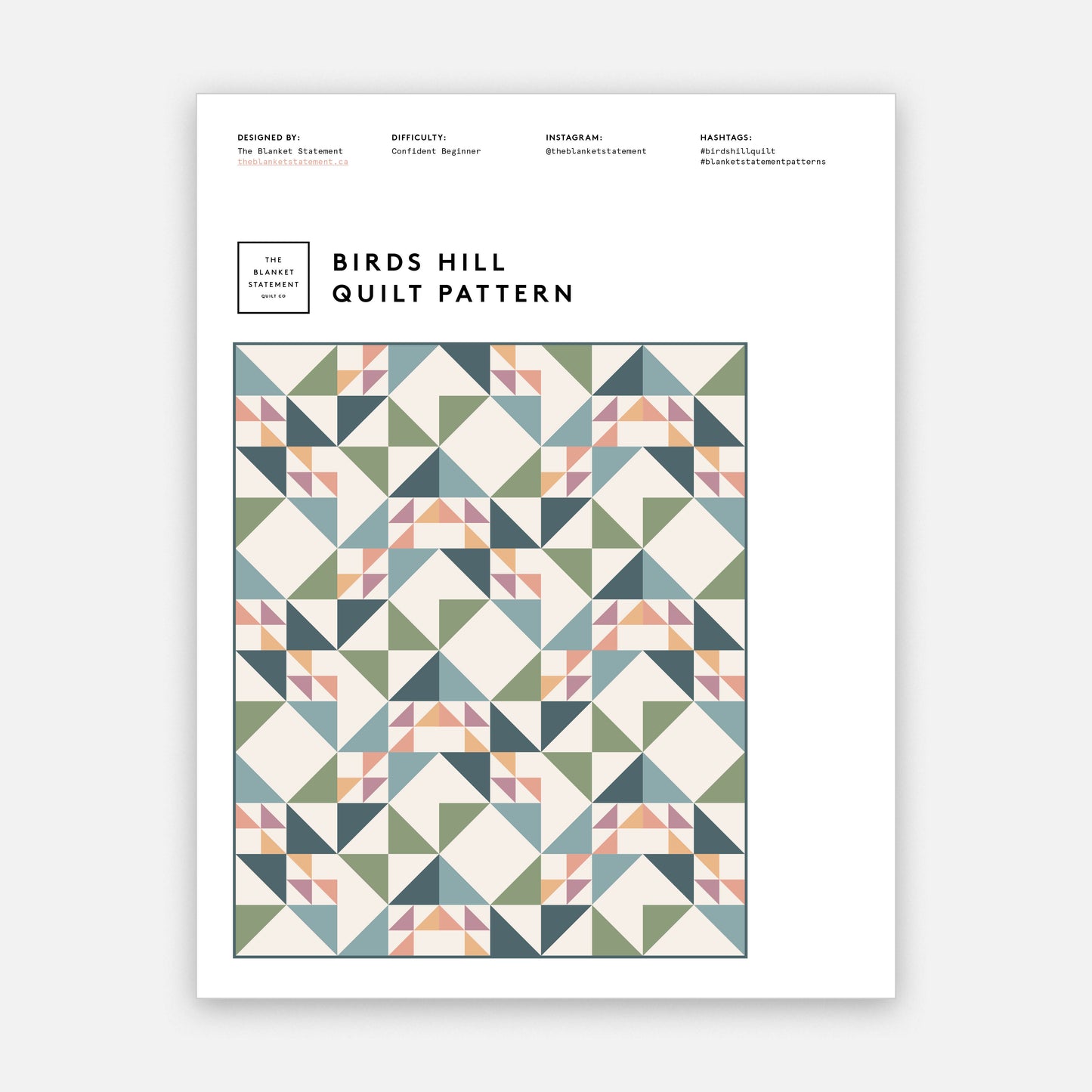 Birds Hill PDF Pattern