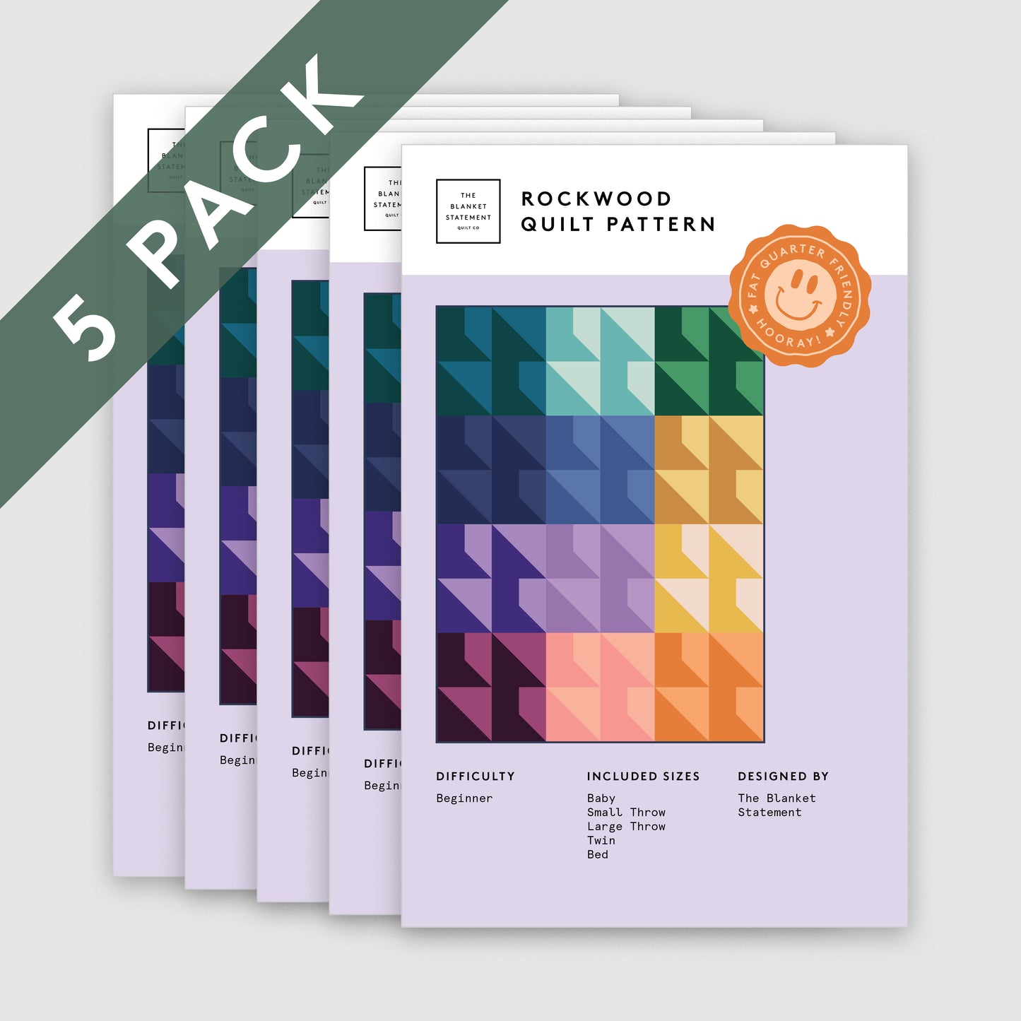 Rockwood Paper Pattern - Pack of 5