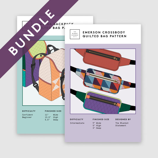 Emerson Crossbody & Pembina Backpack PAPER Pattern Bundle