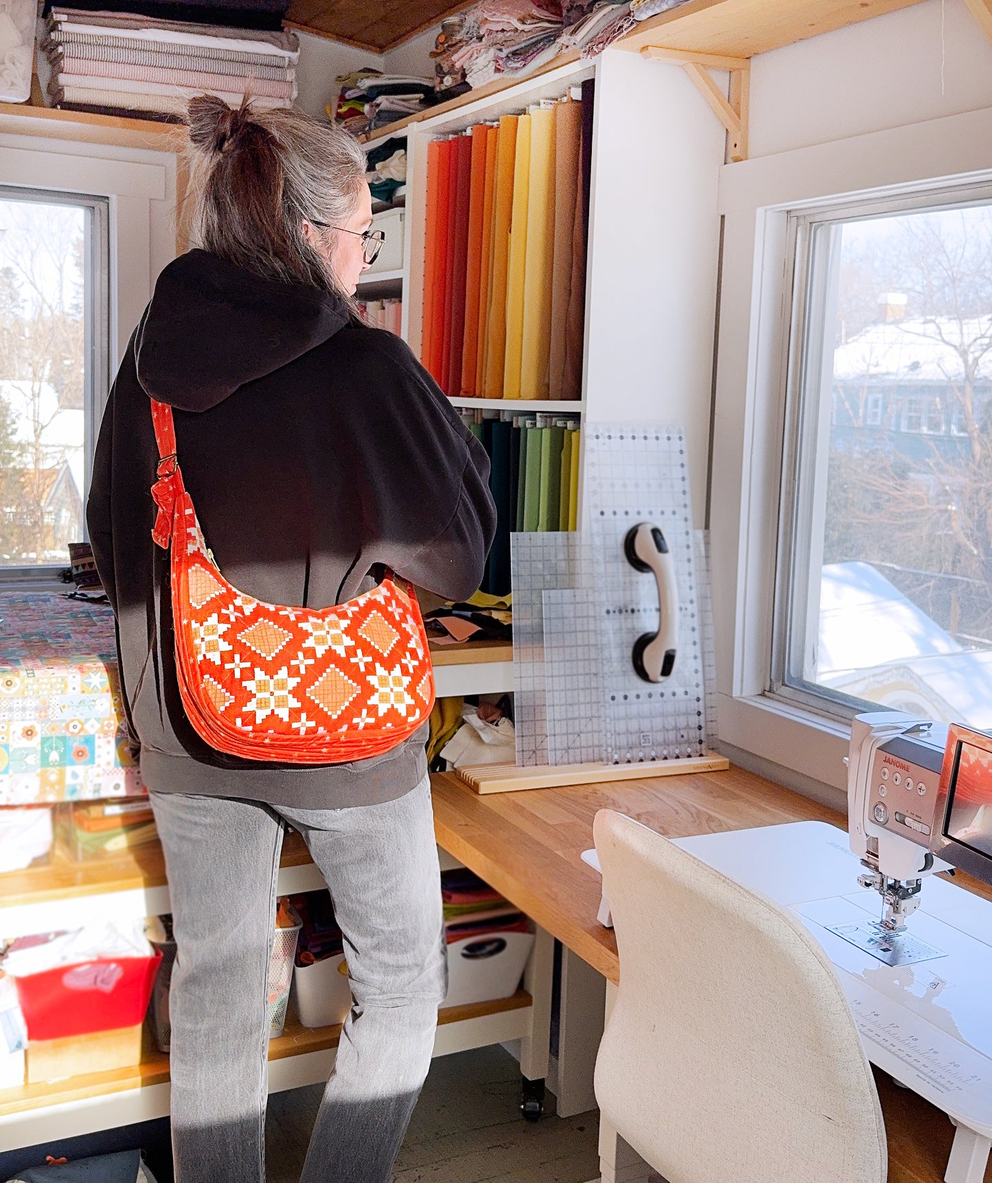 Crescentwood Quilted Bag Paper Pattern