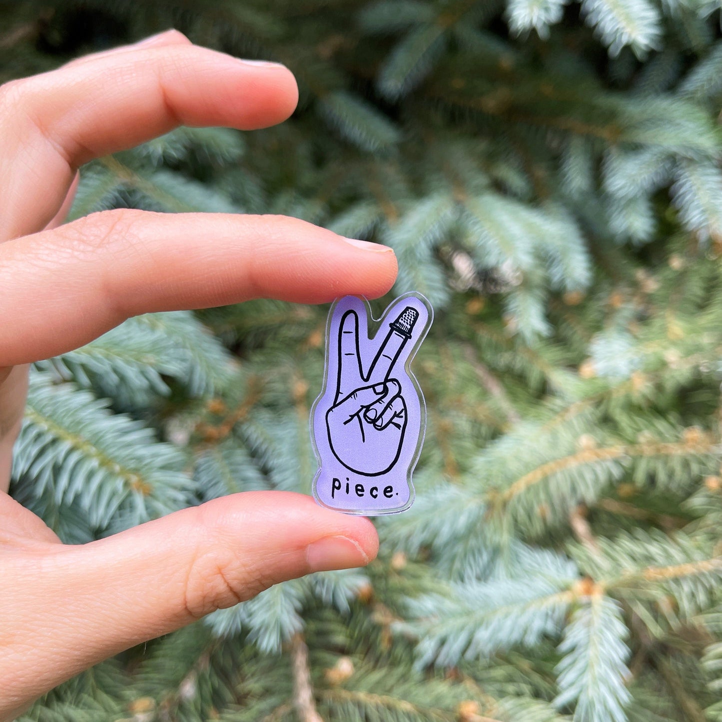 "Piece" Acrylic Pin - Pack of 5