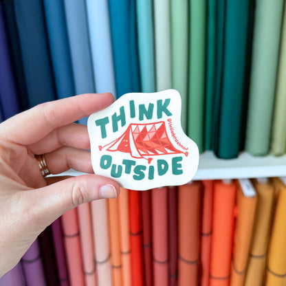 "Think Outside" Vinyl Sticker