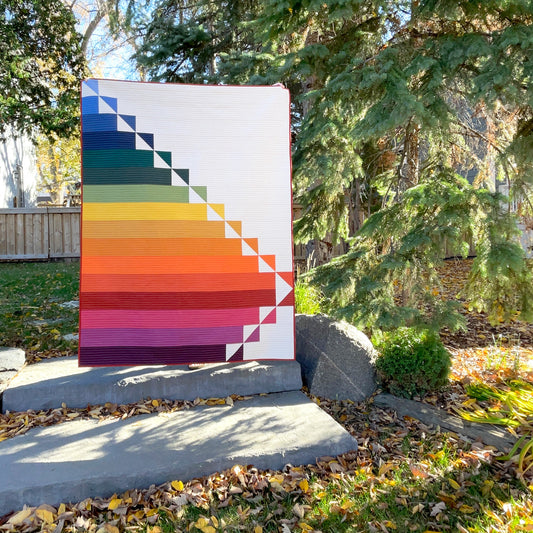 The Steep Rock Quilt: Autumn Rainbow Version