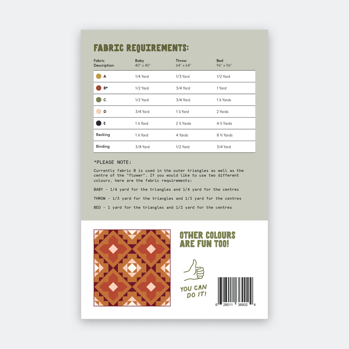 Spruce Woods Paper Pattern