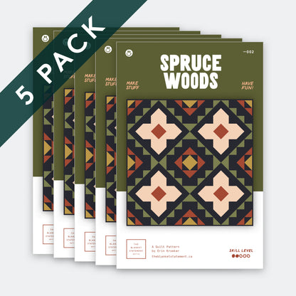 Spruce Woods Paper Pattern - Pack of 5