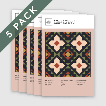 Spruce Woods Paper Pattern - Pack of 5