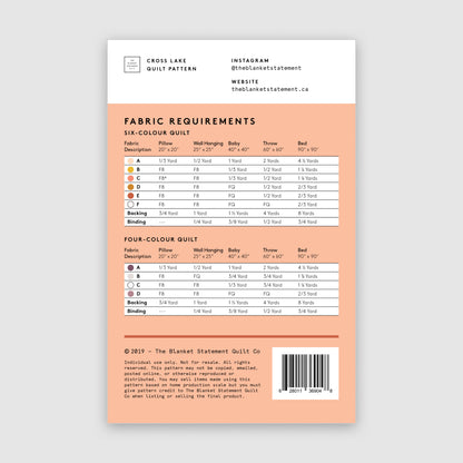 Cross Lake Paper Pattern