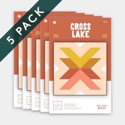 Cross Lake Paper Pattern - Pack of 5