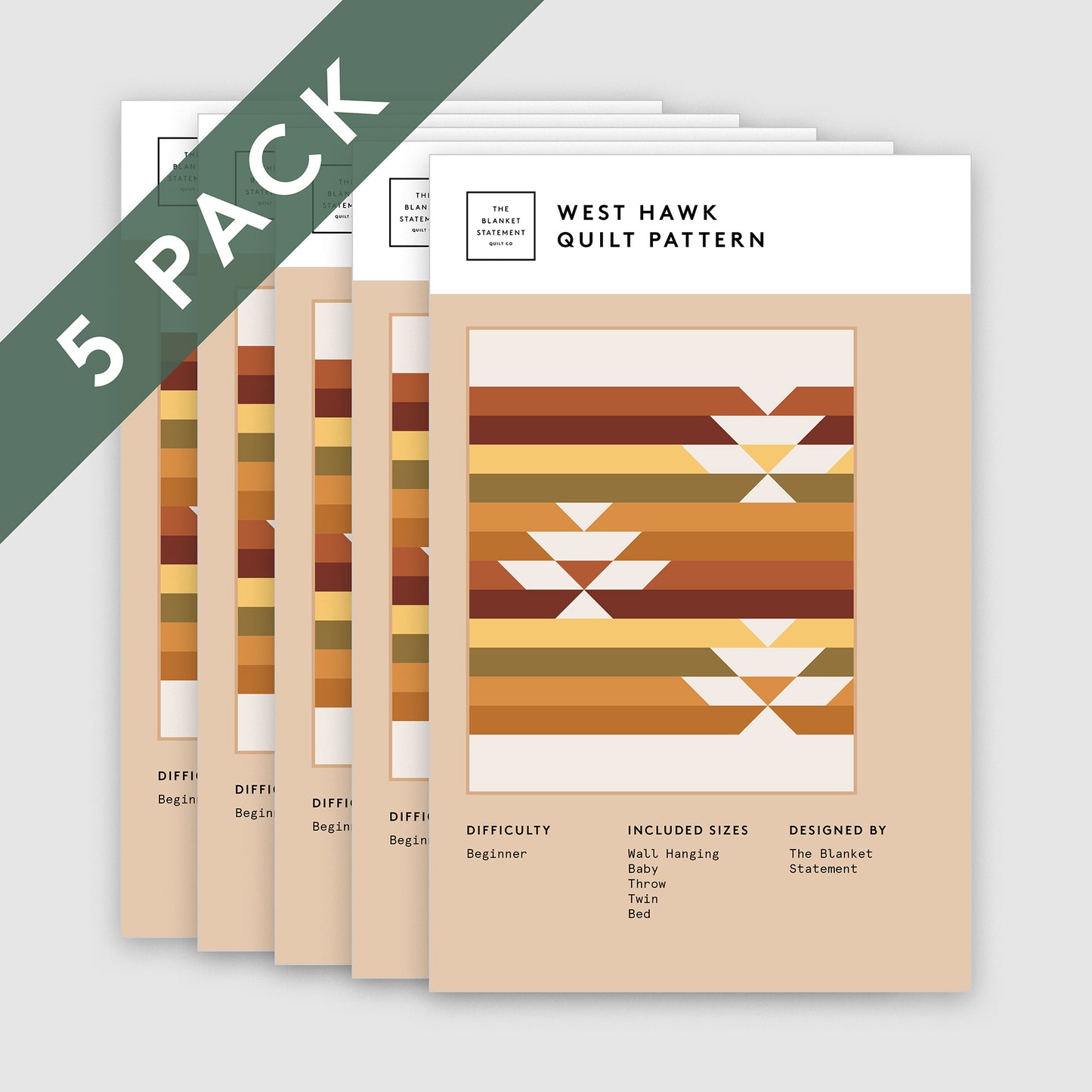 West Hawk Paper Pattern - Pack of 5