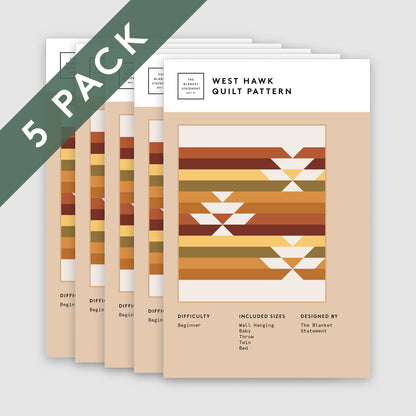 West Hawk Paper Pattern - Pack of 5