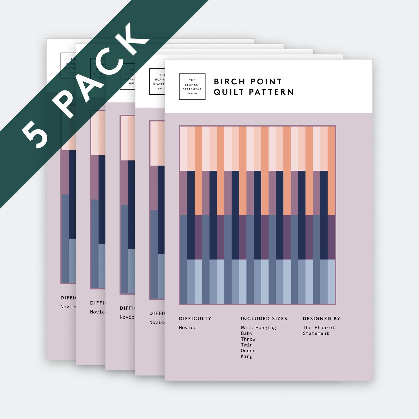 Birch Point Paper Pattern - Pack of 5
