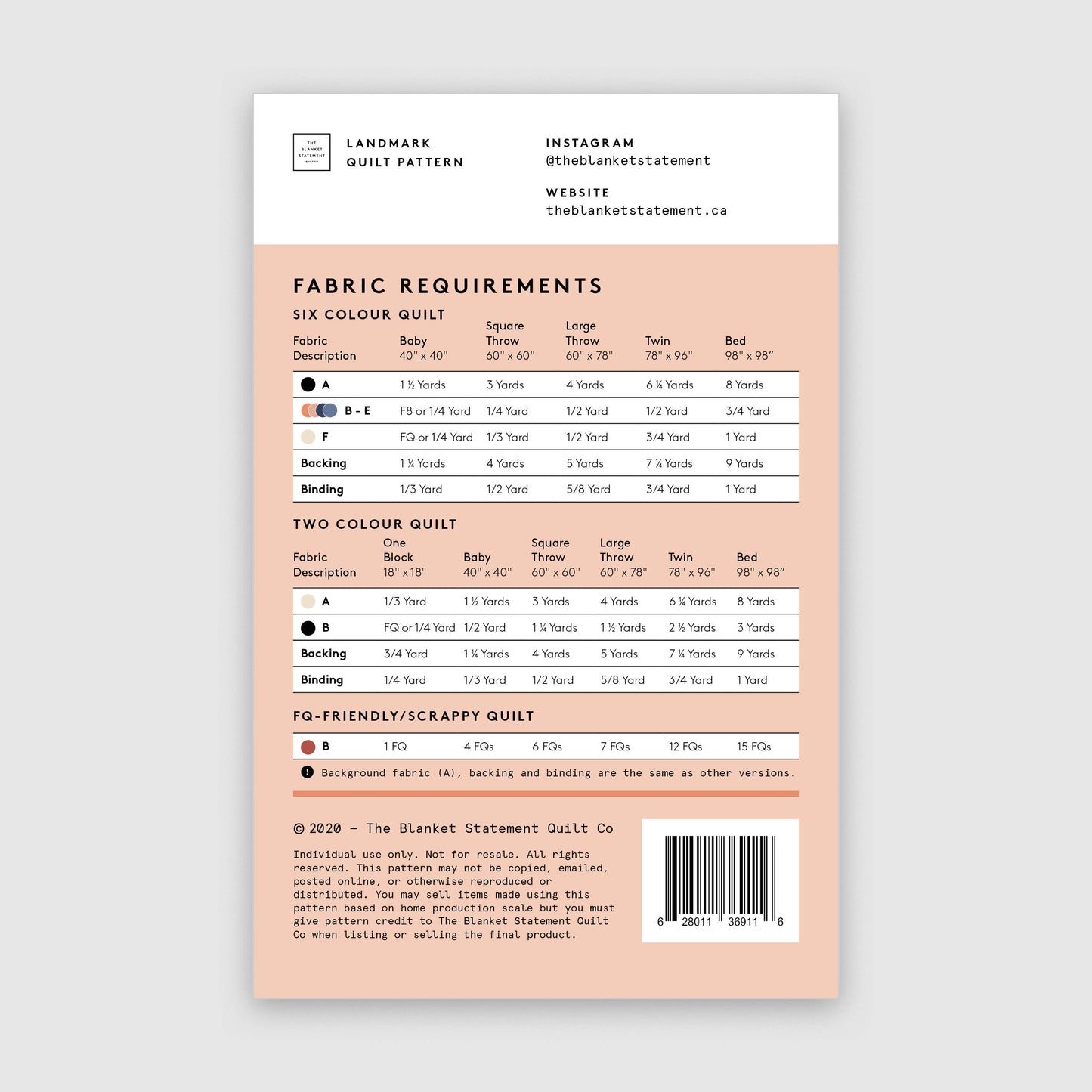 Landmark Paper Pattern