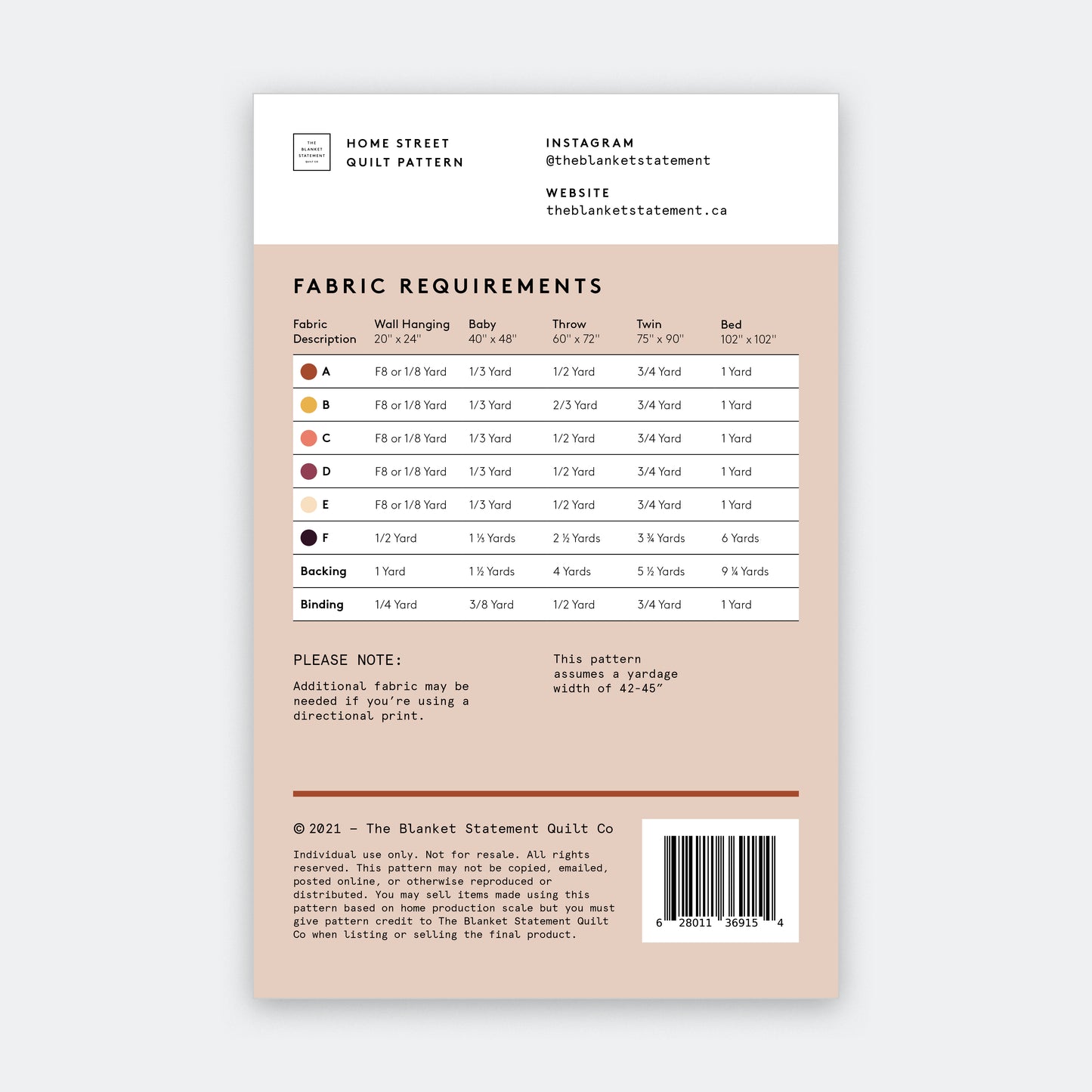 Home Street Paper Pattern