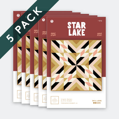 Star Lake Paper Pattern - Pack of 5