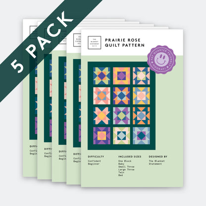Prairie Rose Paper Pattern - Pack of 5