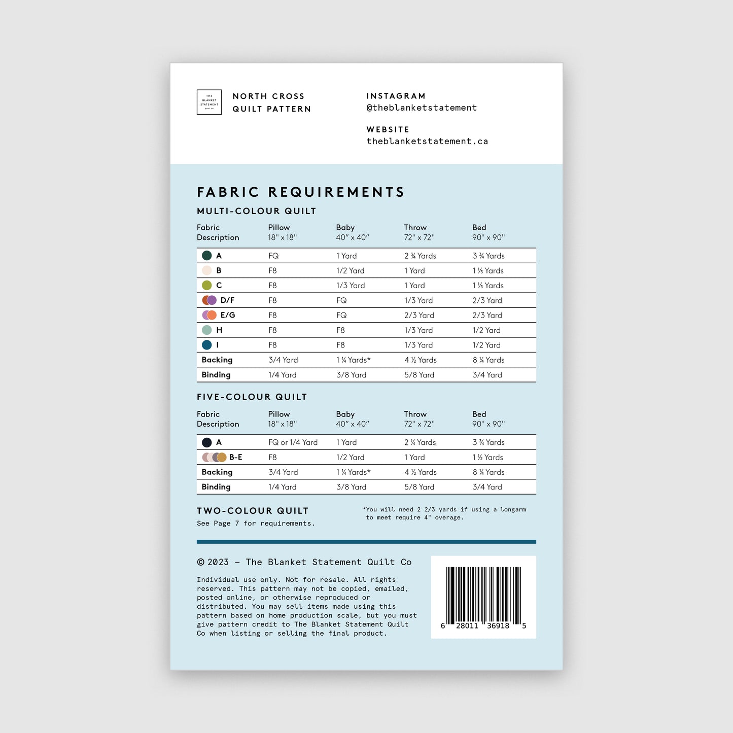 North Cross Paper Pattern