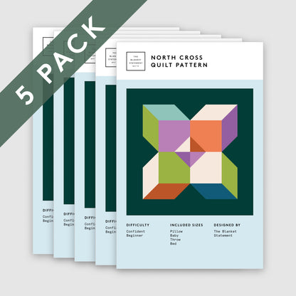 North Cross Paper Pattern - Pack of 5
