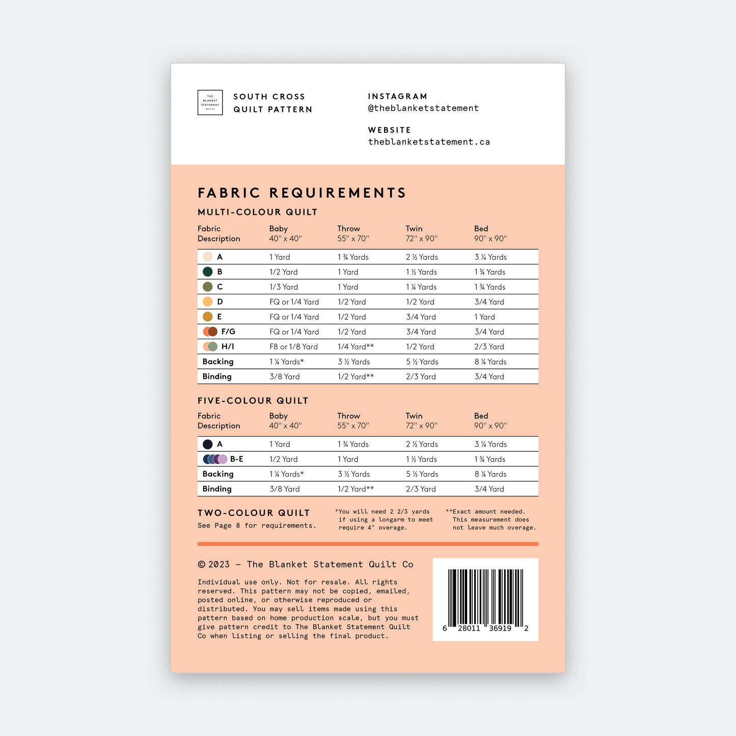 North Cross & South Cross Paper Pattern Bundle