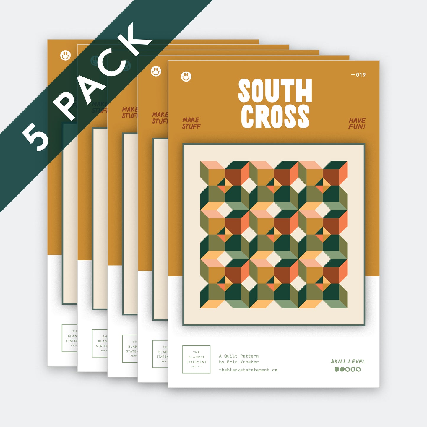 South Cross Paper Pattern - Pack of 5