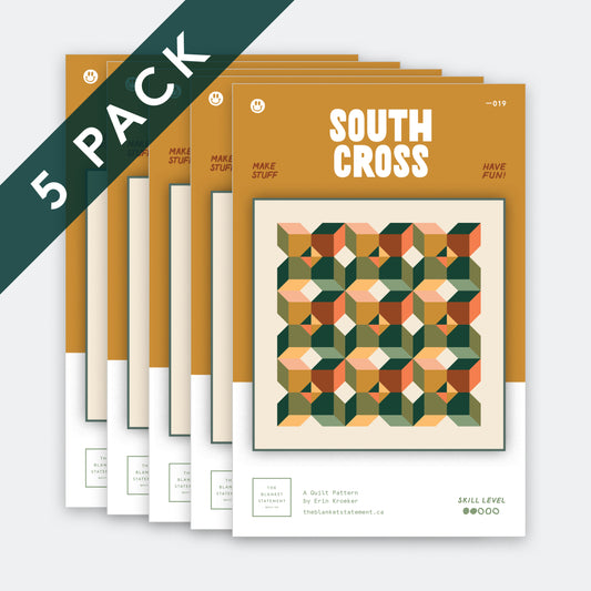 South Cross Paper Pattern - Pack of 5