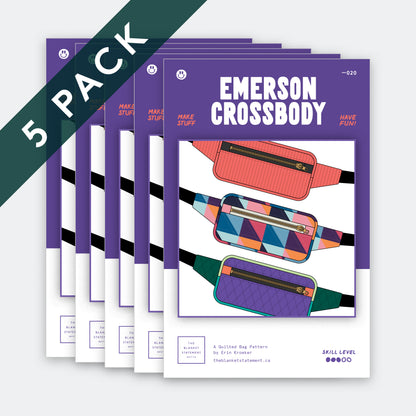 Emerson Crossbody Paper Pattern - Pack of 5