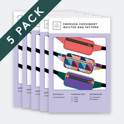 Emerson Crossbody Paper Pattern - Pack of 5