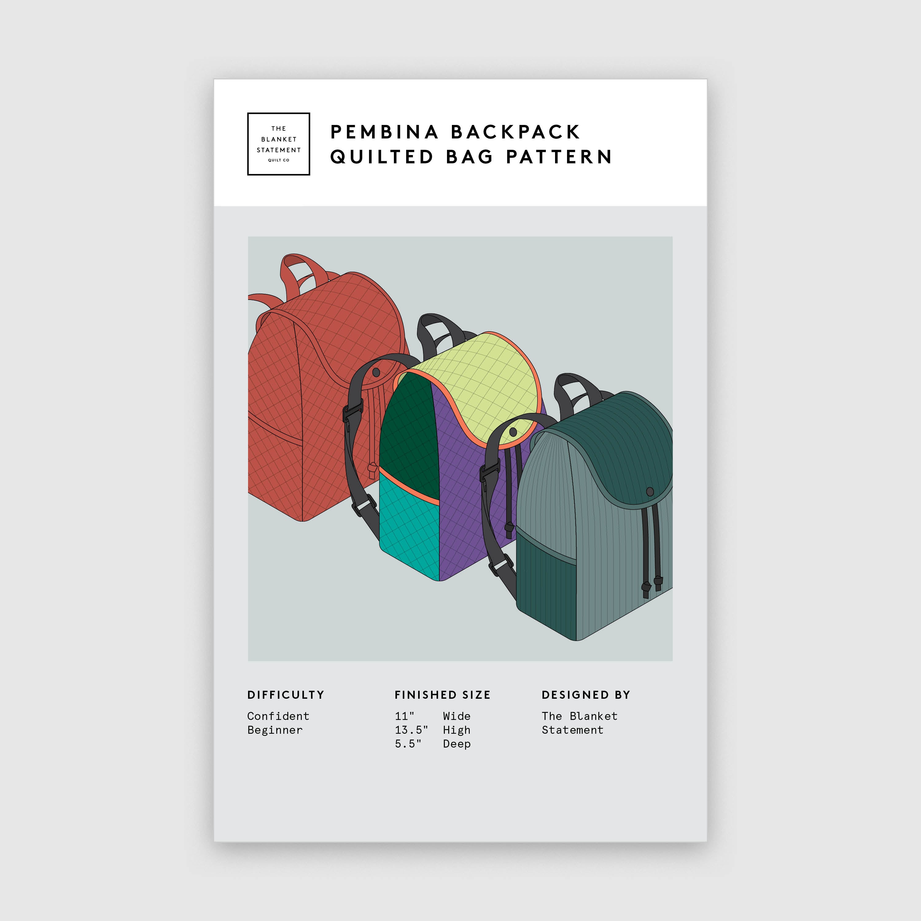 Pembina Backpack Paper Pattern – The Blanket Statement