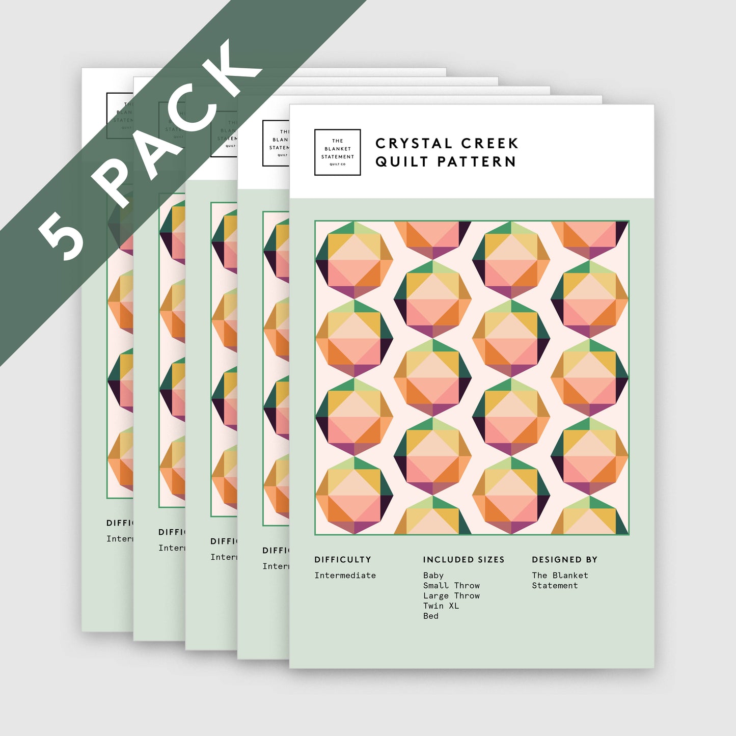 Crystal Creek Paper Pattern - Pack of 5