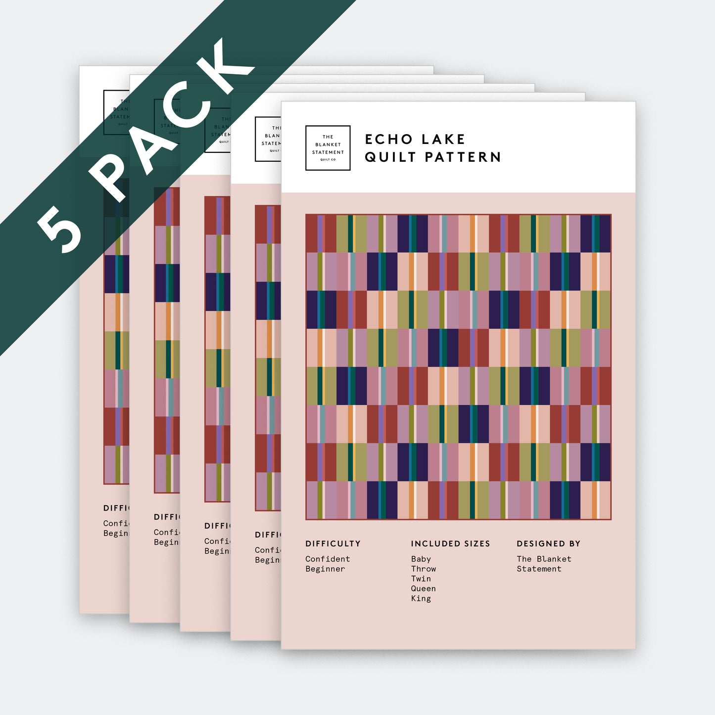 Echo Lake Paper Pattern - Pack of 5