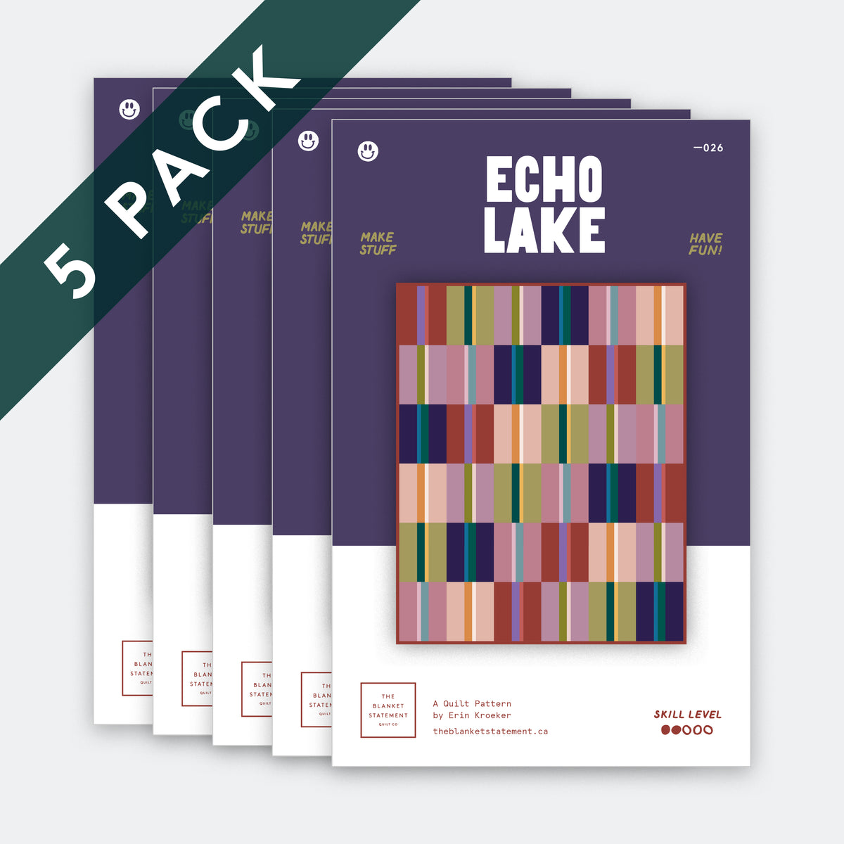 Echo Lake Paper Pattern - Pack of 5