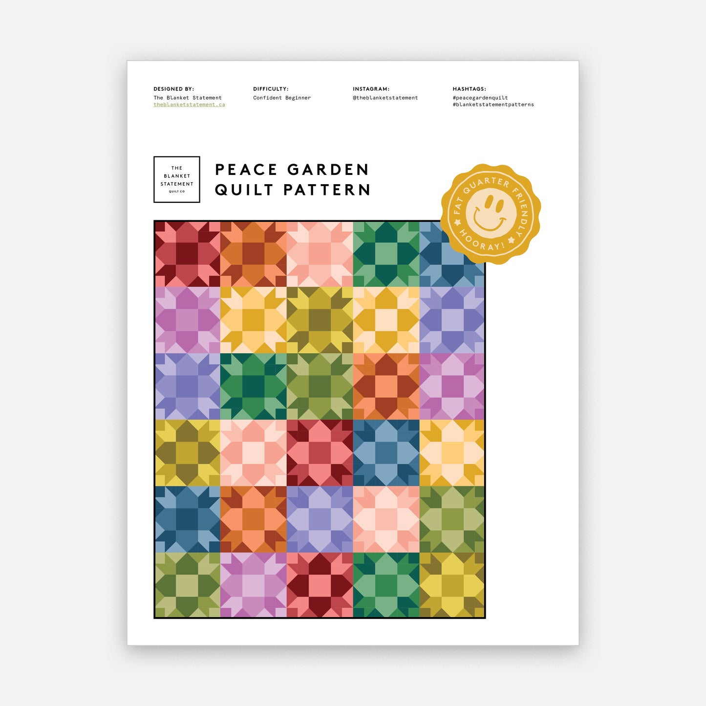 Peace Garden PDF Pattern