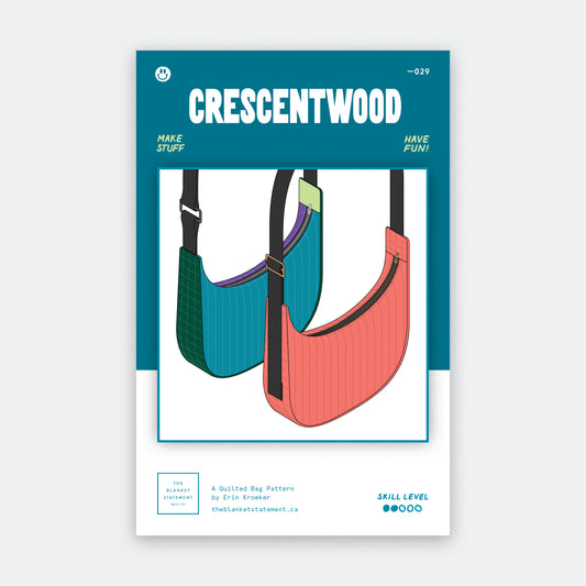 Crescentwood Quilted Bag Paper Pattern