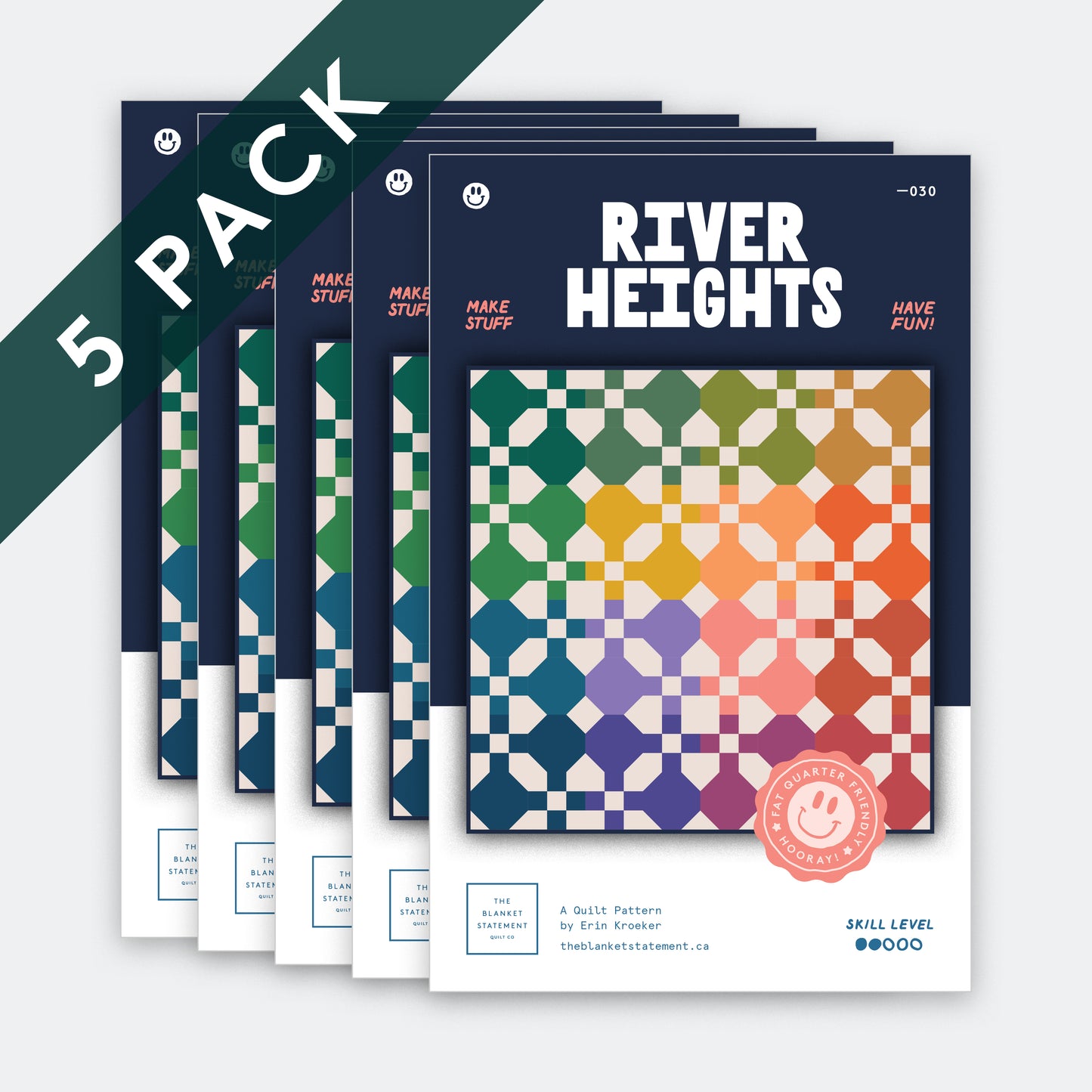 River Heights Paper Pattern - Pack of 5