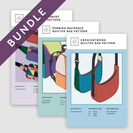 Quilted Bag PAPER Pattern Bundle