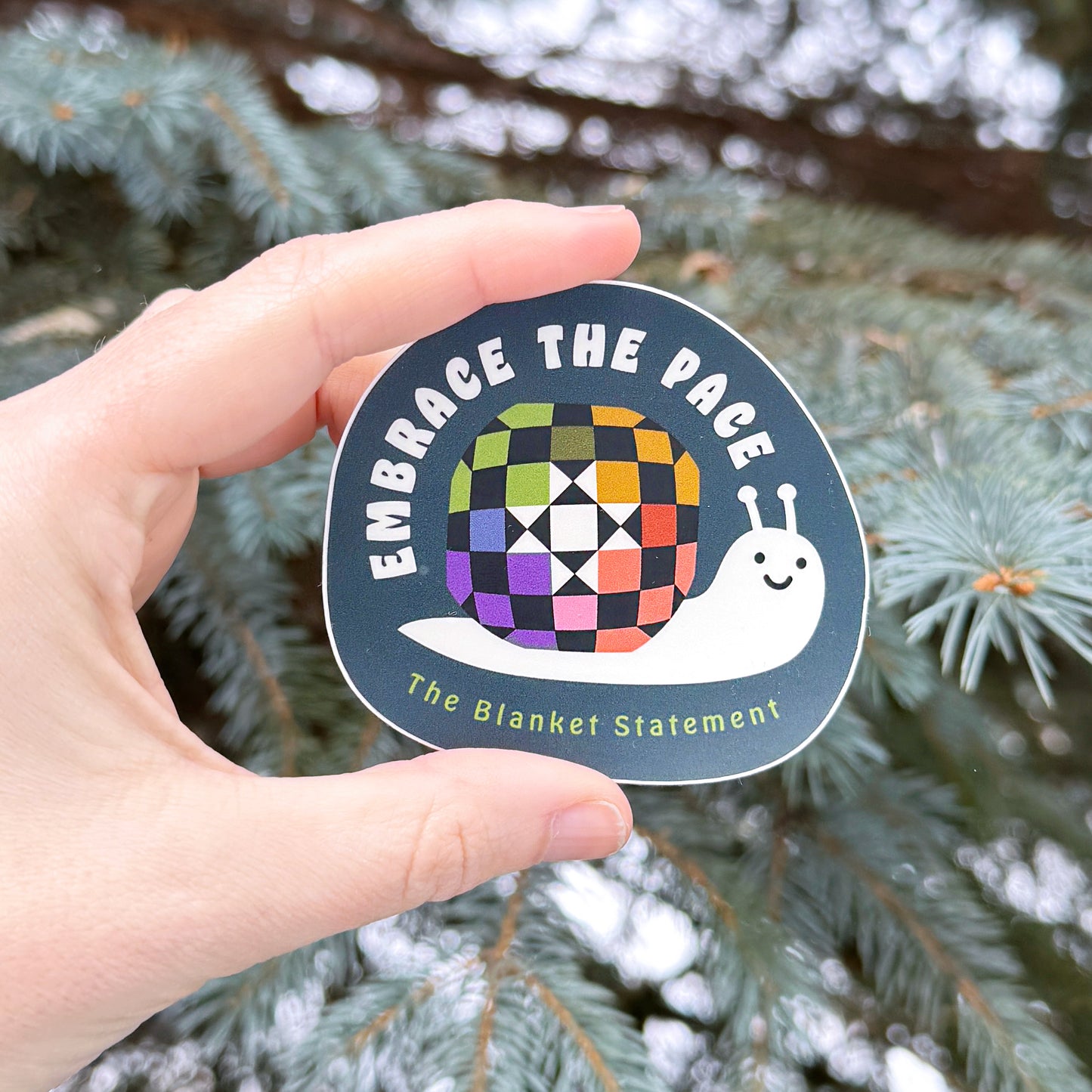 "Embrace the Pace" Vinyl Sticker