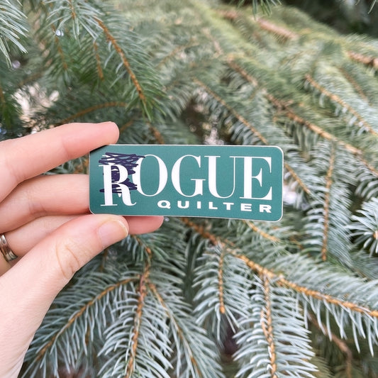 "Rogue Quilter" Green Vinyl Sticker