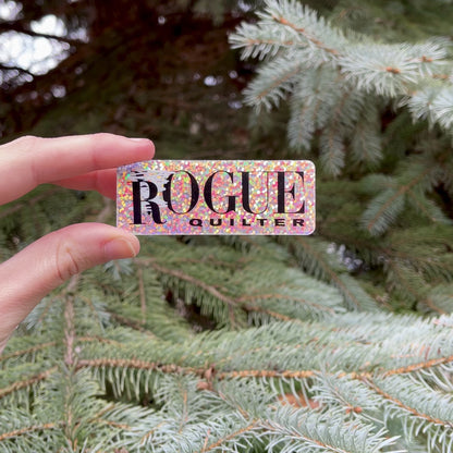 "Rogue Quilter" Glitter Vinyl Sticker