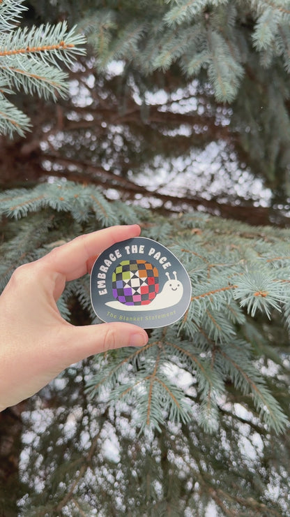 "Embrace the Pace" Vinyl Sticker - Pack of 5