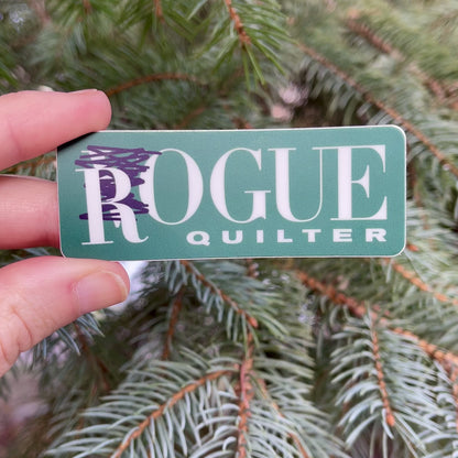 "Rogue Quilter" Green Vinyl Sticker
