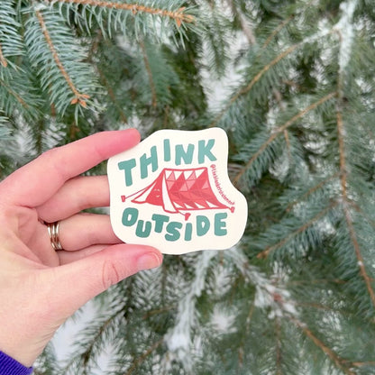 "Think Outside" Vinyl Sticker - Pack of 5