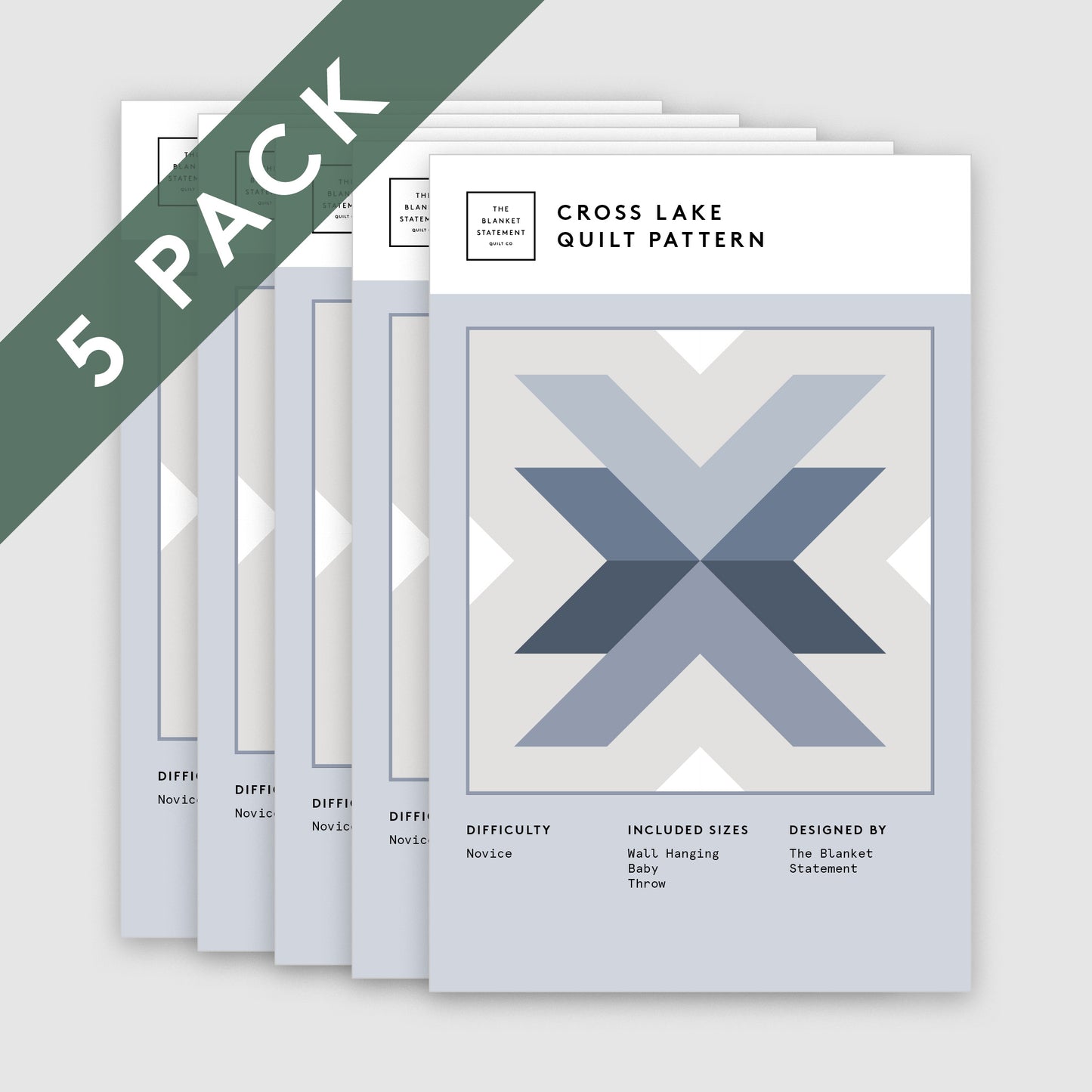 Cross Lake Paper Pattern - Pack of 5