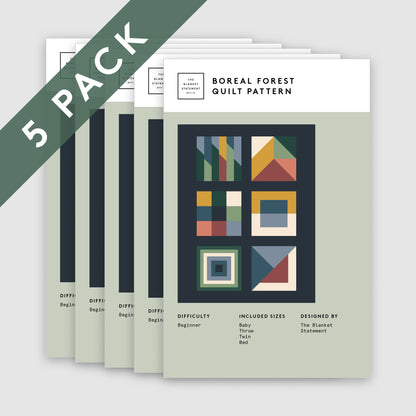 Boreal Forest Paper Pattern - Pack of 5