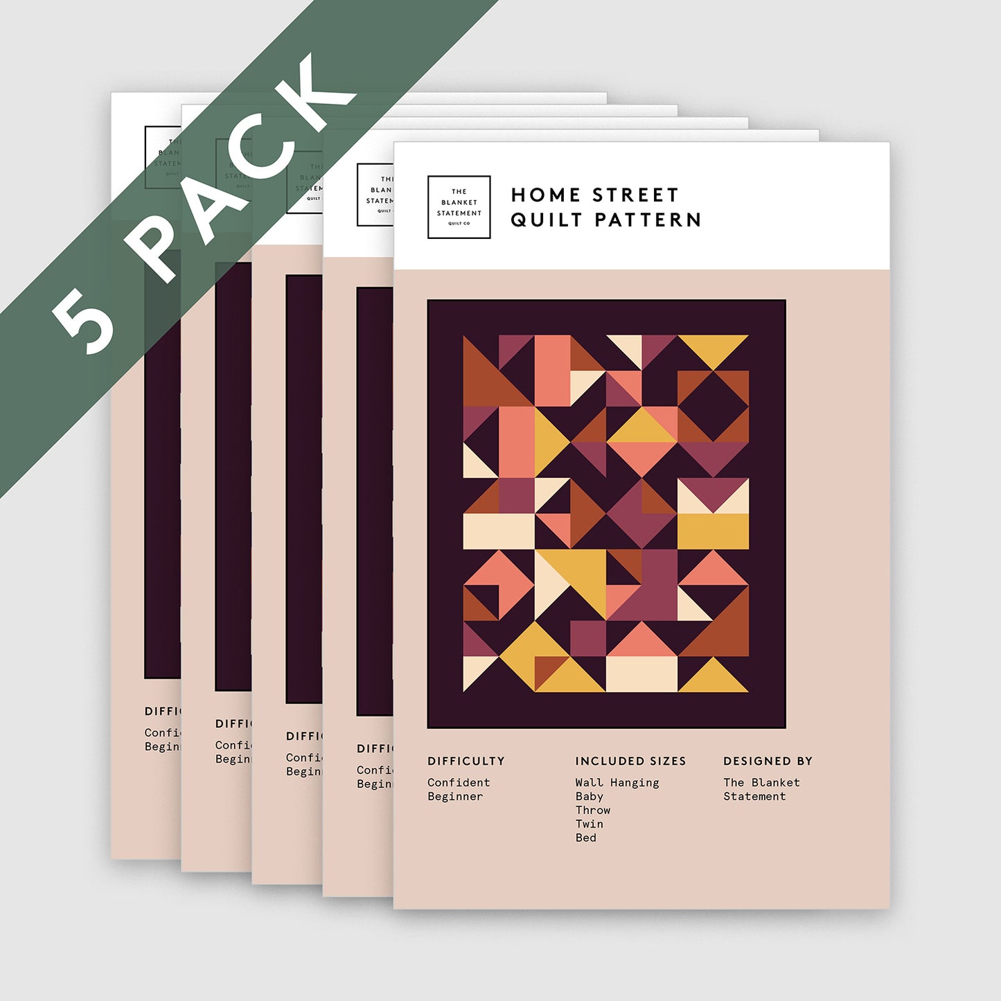 Home Street Paper Pattern - Pack of 5