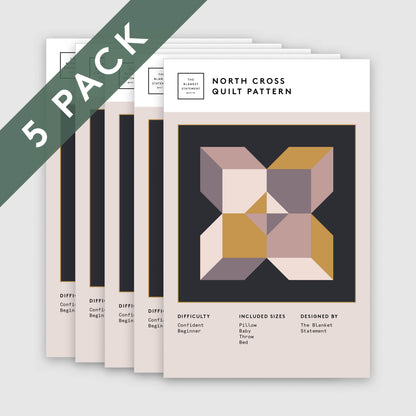 North Cross Paper Pattern - Pack of 5